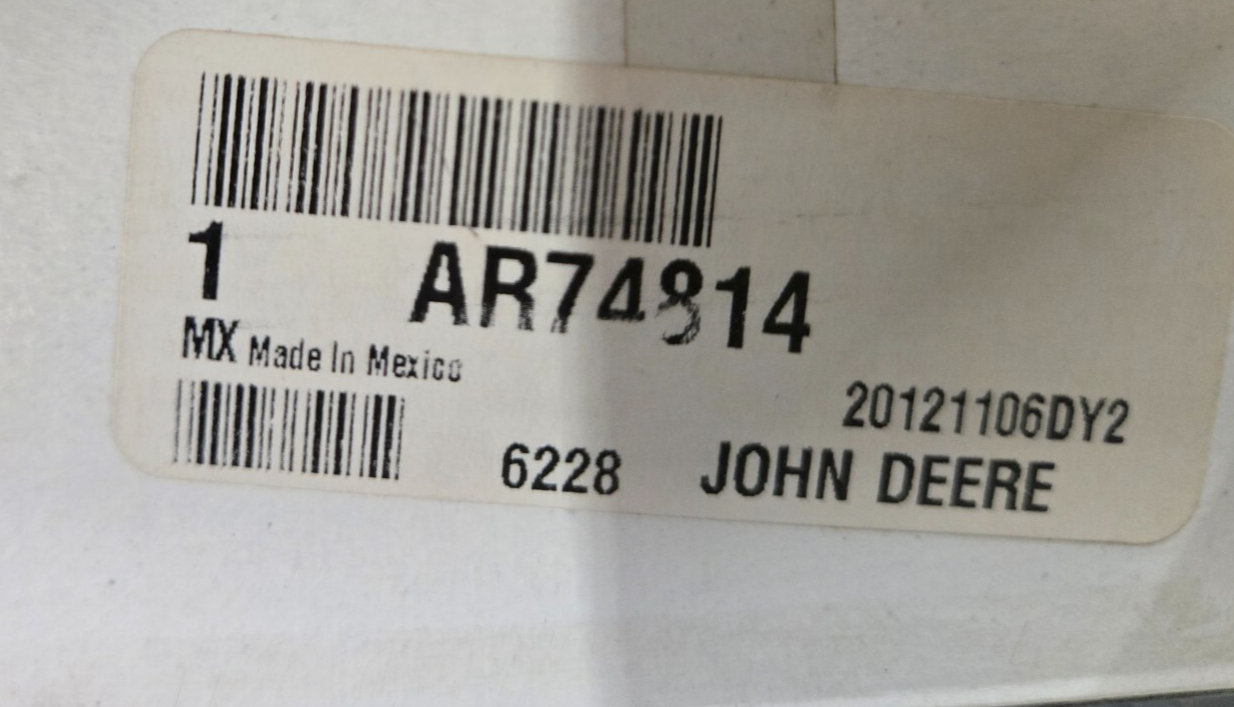 OEM John Deere AR74814 Main Bearing
