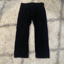 Levi's 514 Mens Black Corduroy 5 Pocket Jeans Slim Straight Fit White Tag 36x30