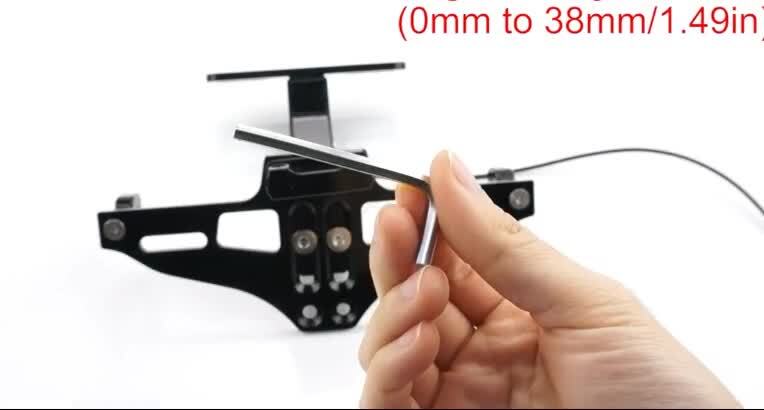 『likes』 For Kawasaki Ninja ZX-6R ZX6R License Plate Holder w/LED Light