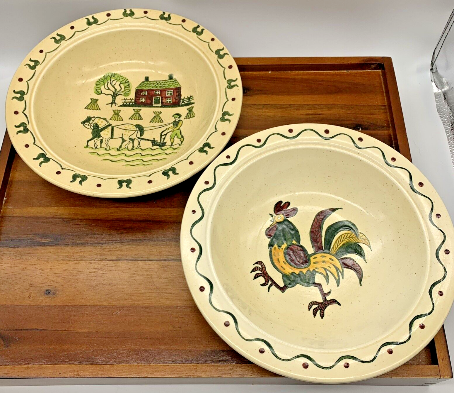 2 Metlox Poppytrail Vernon Veggie Serving Bowls Homestead California Provincial