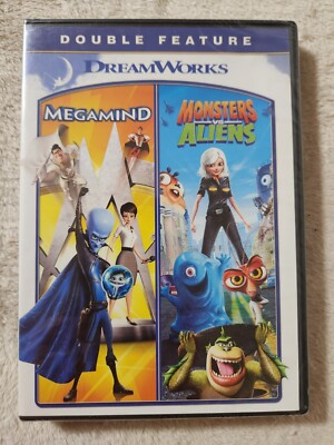 Megamind / Monsters vs. Aliens Double Feature(DVD, Widescreen) Brand New SEALED 