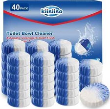 Toilet Bowl Cleaners 40 Pack,Long-Lasting Toilet Bowl Cleaner Tablets with Susta
