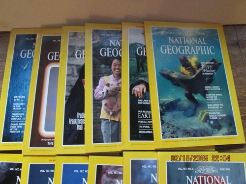 1985 FULL SET, "THE NATIONAL GEOGRAPHIC MAGAZINE". HAUNTED EYES. 5 MAPS. - Picture 3 of 3