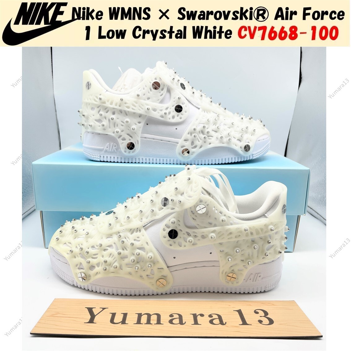 【本物保証 /関税・送料無料】Swarovski × Nike WMNS Air Force Size 6 - Nike Swarovski x Air Force 1 LXX White W for sale