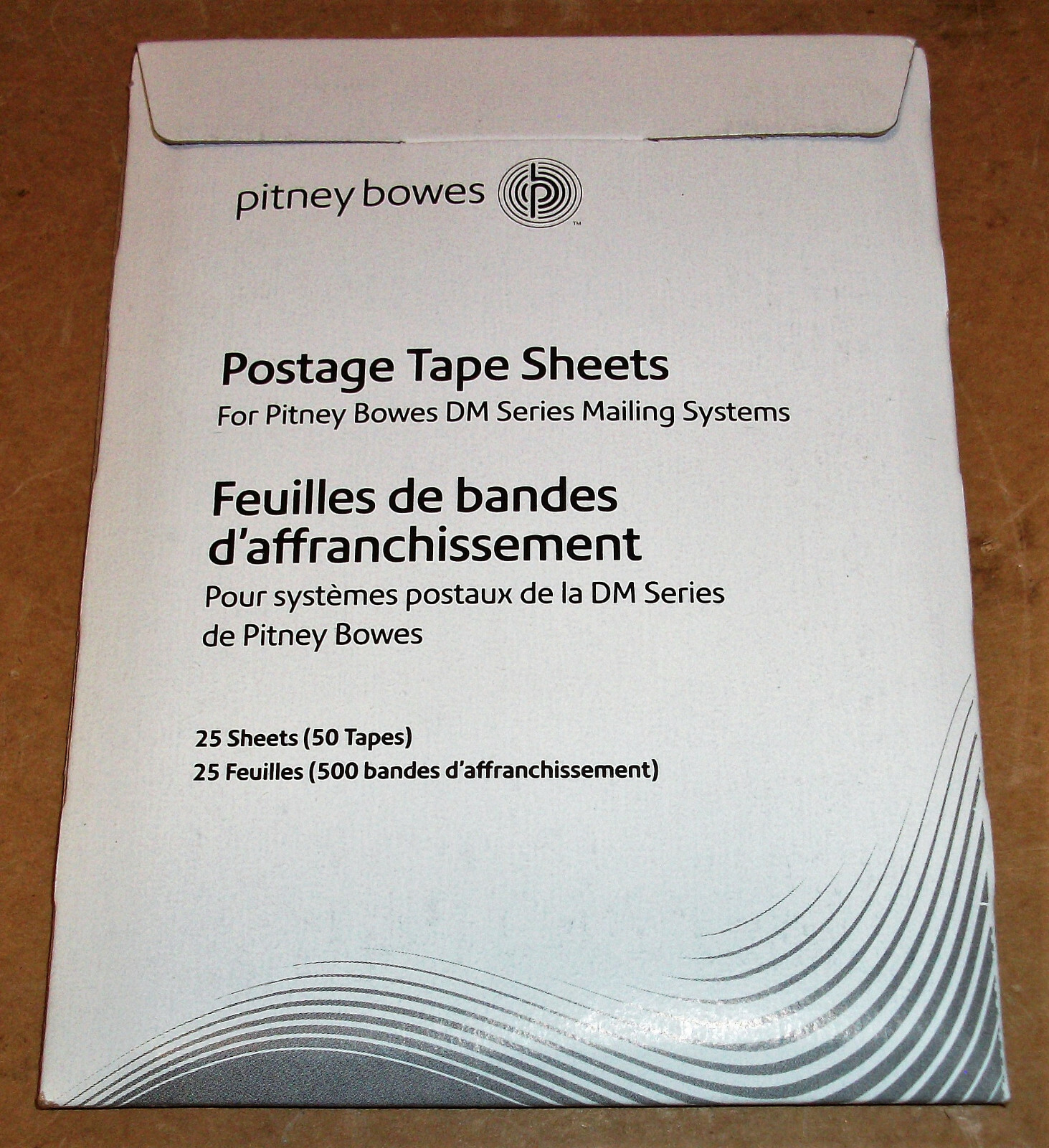 GENUINE PITNEY BOWES 6122C POSTAGE METER TAPE STRIPS 25 SHEETS 50