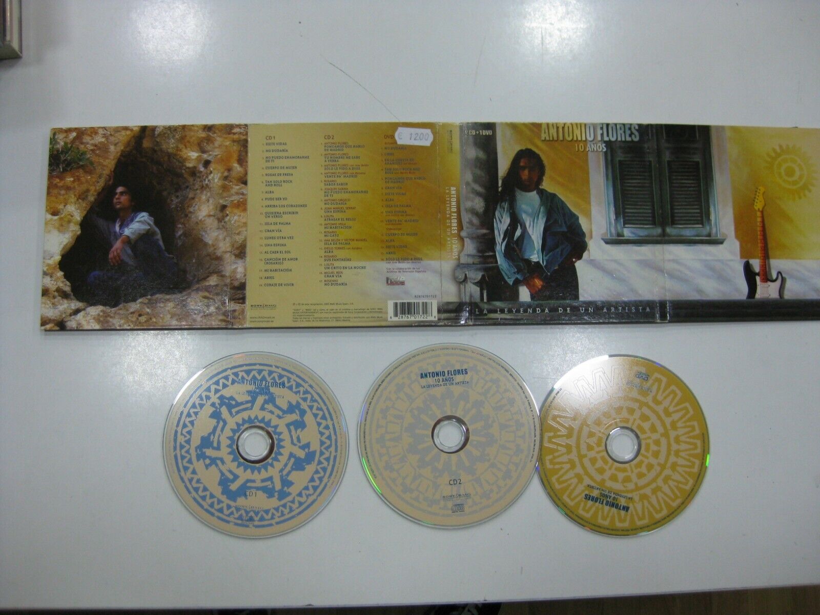 Antonio Flowers 2CD + DVD Spanish 10 Years,The Leyenda De Un Artist 2005 Digipak