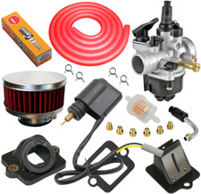 Kit carbu 17,5 clapet pipe avec filtre à air Vespa Aprilia Gilera Stalker