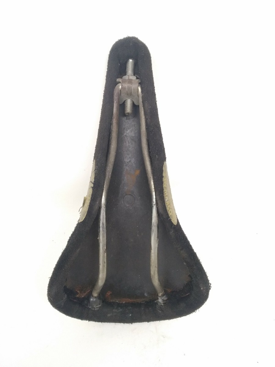 Siège selle vintage San Marco Corsaire 313 daim noir vélo de