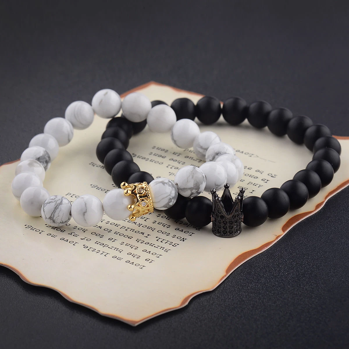 Couple crown hotsell bracelets