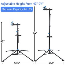 Heavy Duty Bike Repair Stand Adjustable Maintenance FoldingBike Rack w/Tool Tray