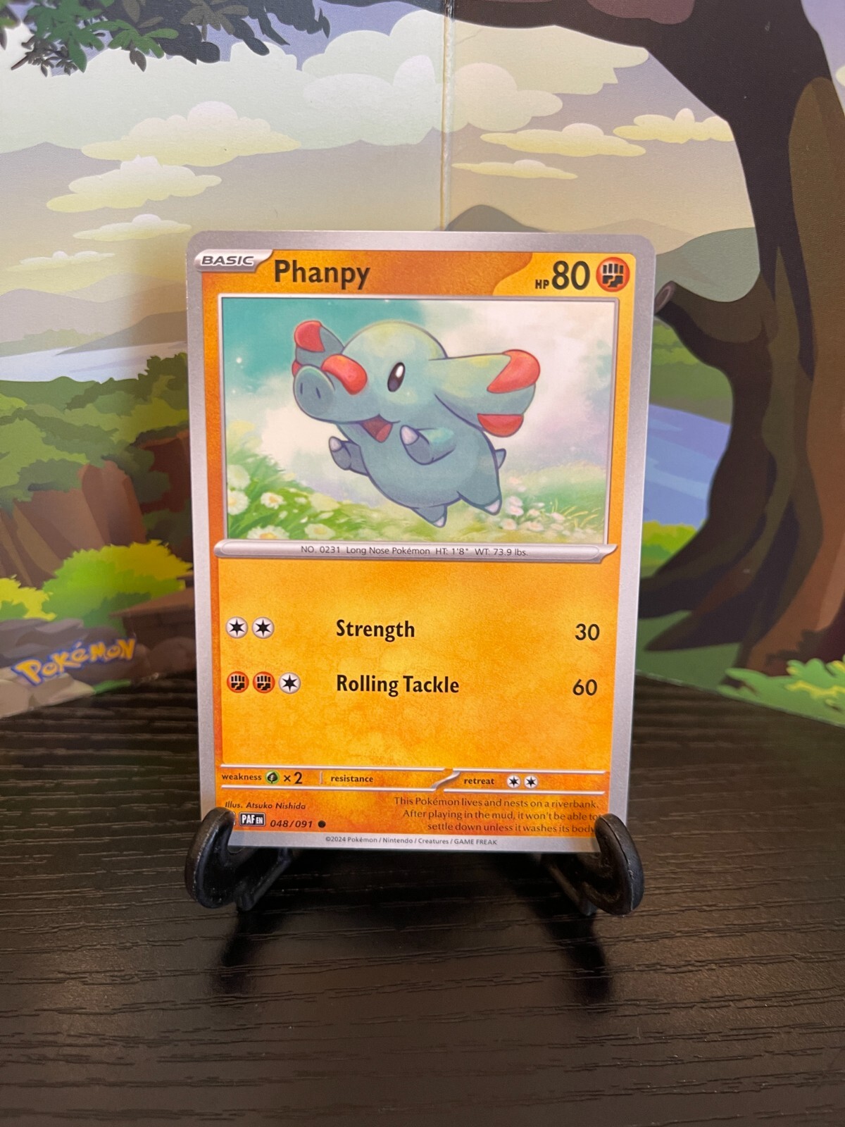 Phanpy 048/091 - Paldean Fates - Common - Pokemon Card TCG - LP