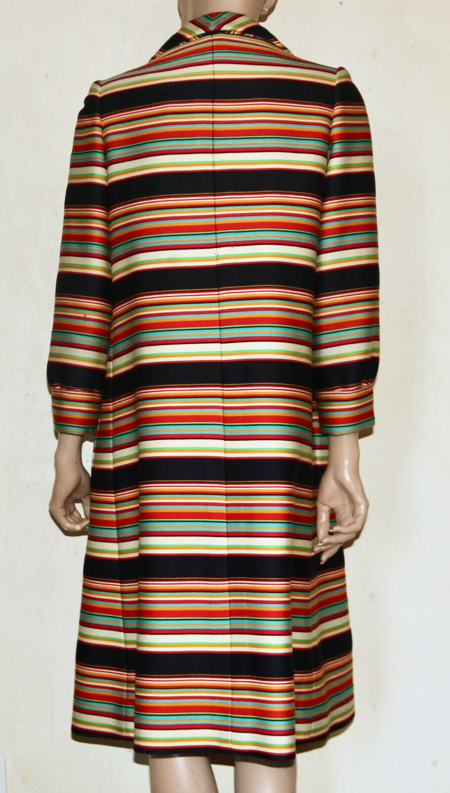 NORMAN NORELL exquisite stripes wool double breas… - image 4
