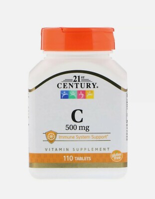 21st Century Vitamin C 500 mg Immune System Support 110 Tablets Ex December 2025