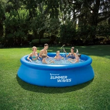 Summer Waves 12ft x 30 in Quick Set Inflatable Above Ground Swimming Pool Intex