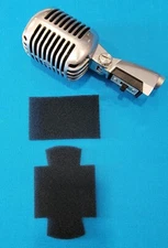 SHURE MIC 55S 55SW SERIES * USA *  POPFILTER REPLACEMENT KIT- WINDSCREEN - BLACK