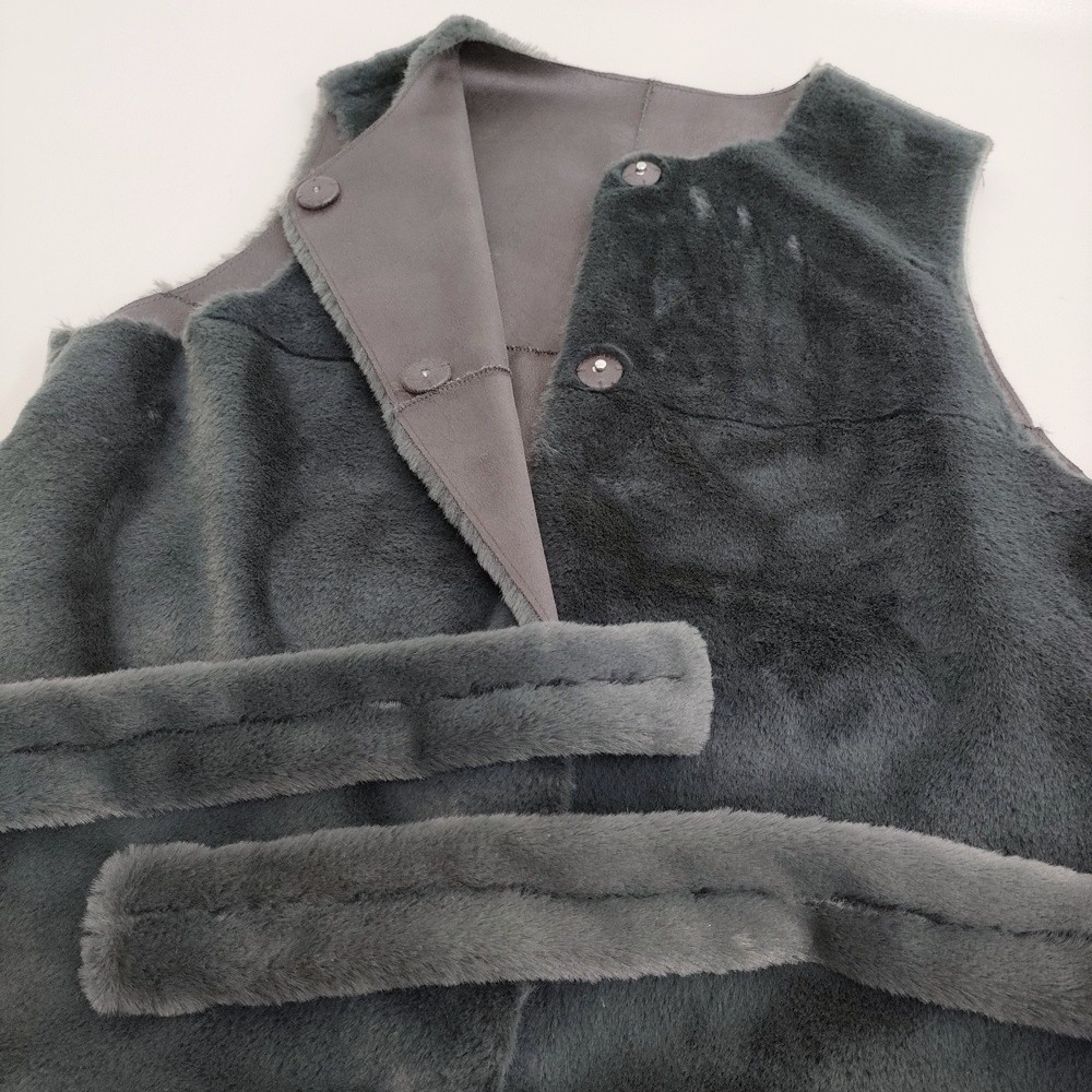 Ameri VINTAGE Many Ways Usable Boa Coat 3-Way Rev… - image 7