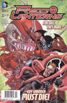 Red Lanterns #22 (Newsstand) FN; DC | New 52 Charles Soule - w/Bag+Board