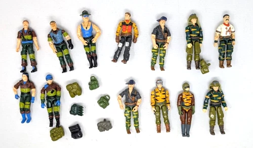 GI JOE ARAH Figures mixed lot  1980s Tiger Force Slaughter' Maruaders