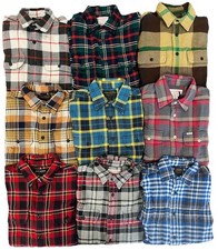 Filson Vintage Flannel Work Shirt XS New With Tags Heavy Cotton Twill Brushed So