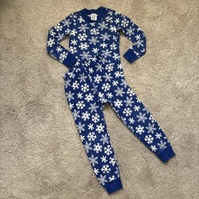 Hanna Andersson Blue Winter Snowflake pajamas set Size US 4 100 cm 