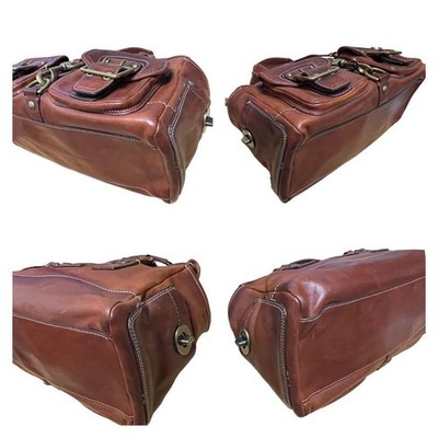 Coach Mandy Legacy 65th Anniversary Flap Satchel Brown Leather