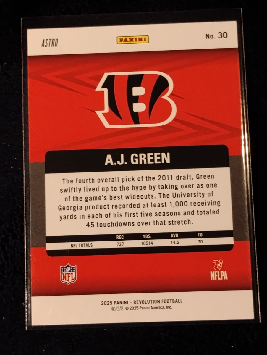 2025 Panini Revolution Football Red Astro - #30 A.J. Green