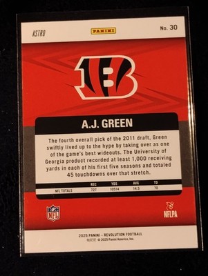2025 Panini Revolution Football Red Astro - #30 A.J. Green