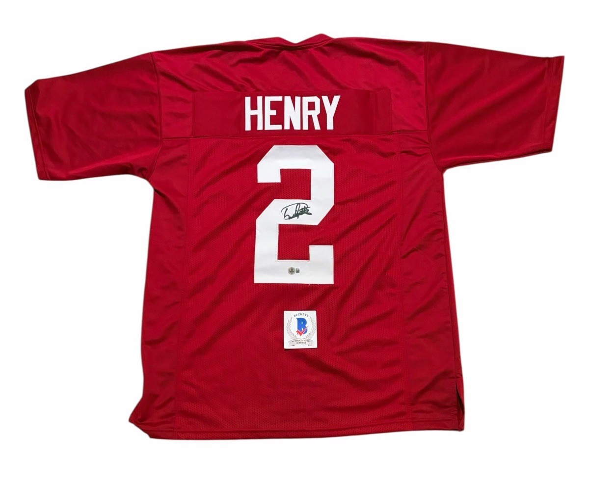 Derrick Henry Autographed Signed Alabama Crimson Tide Jersey Auto Beckett 