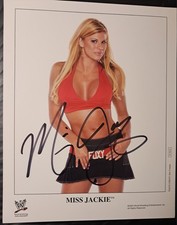 Miss Jackie Autographed Original Promo 8x10 WWE WWF Wrestling Photo