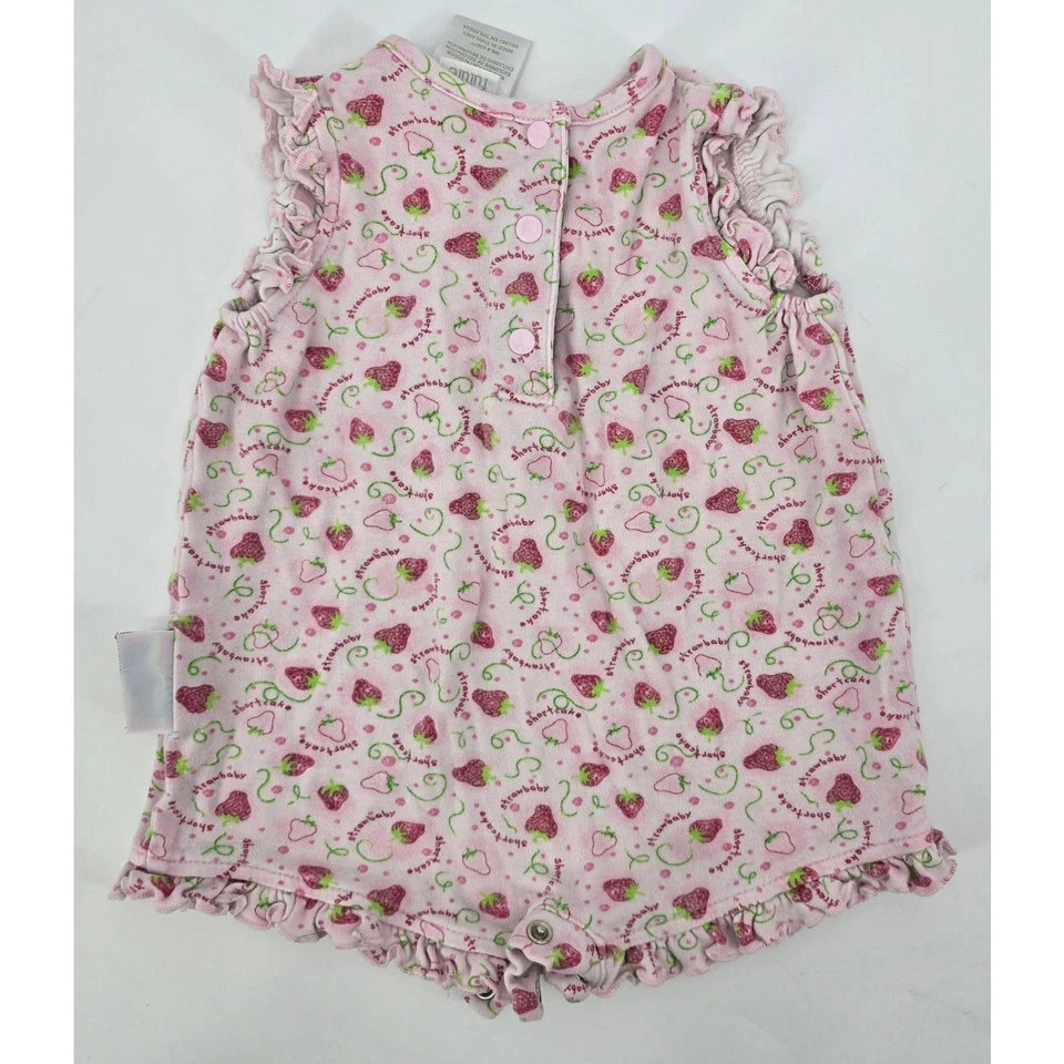 Mameluco de bebé vintage Y2K Bright Future Strawberry Shortcake Foto 4 de 4