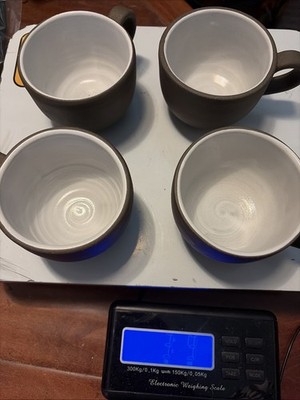Jono Pandolfi USA Handmade Stoneware Mugs Set of 7 NEW USA Made 10oz
