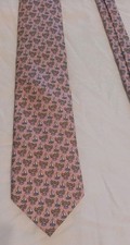 Vineyard Vines Martha's Vineyard Silk Mens Tie Nautical Themed PINK Shep Ian