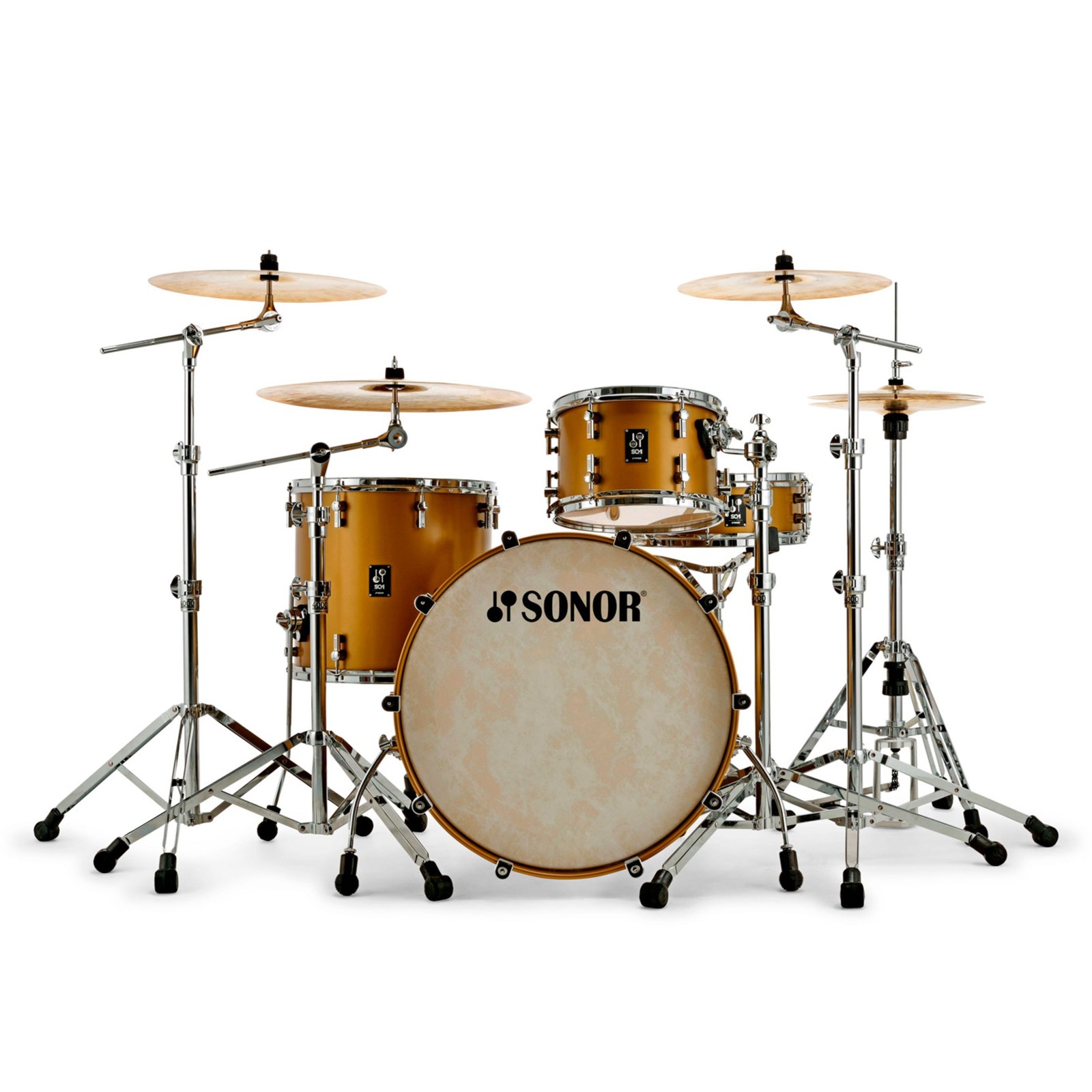 Sonor SQ1 320 Set NM-MH SGM Satin Gold Metallic - Drum Kesselsatz 546490₽