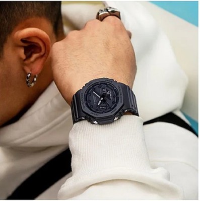 Casio G-Shock GA-2100-1A1 Analog Digital Black Carbon Core Guard