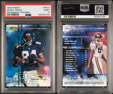 1999 Topps Finest Randy Moss Prominent Figures #PF47 /22 PSA 9 Vikings