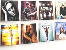 8 Pack Vinyl Wall Mount Shelf 12" Record Holder Clear Record Shelf Display