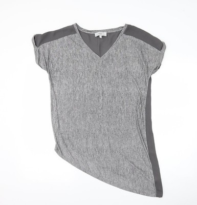 Graues Basic-T-Shirt Damen UK-Größe 8 von Next