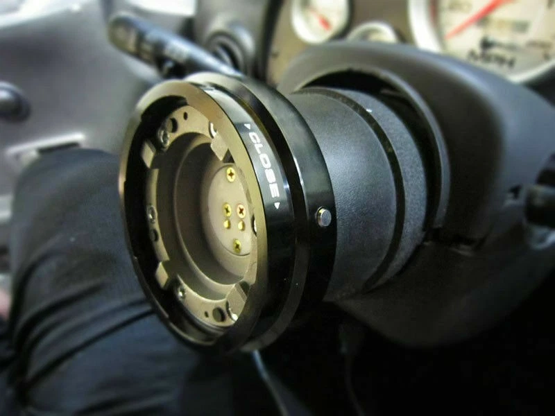Universal Car Steering Wheel Quick Release Hub Adapter Snap Off Boss Kit Black — 第 4/4 张图片