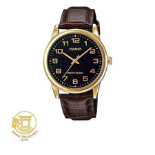 Casio Analog Quartz Men's Watch MTP-V001GL-1B Gold and Black Overseas Model