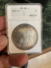 1881-S $1 Morgan Silver Dollar MS-64 Gem+ Old ANA Holder PQ
