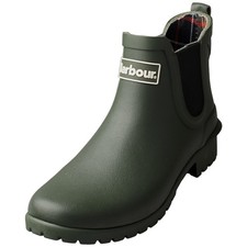 Barbour Wilton Womens Wellington Boots in Olive - 8 US