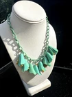 Vintage Celluloid Flower Pendant Necklace. Unsigned possibly Miriam Haskell sch