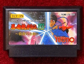 Ninja Gaiden Ryukenden 1 2 3 Trilogy Nintendo Famicom Tecmo NTSC-J Excellent