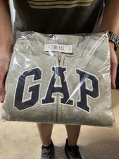 Baby Gap Zip Up Hoodie Sweatshirt Logo Gray Size 4 Years