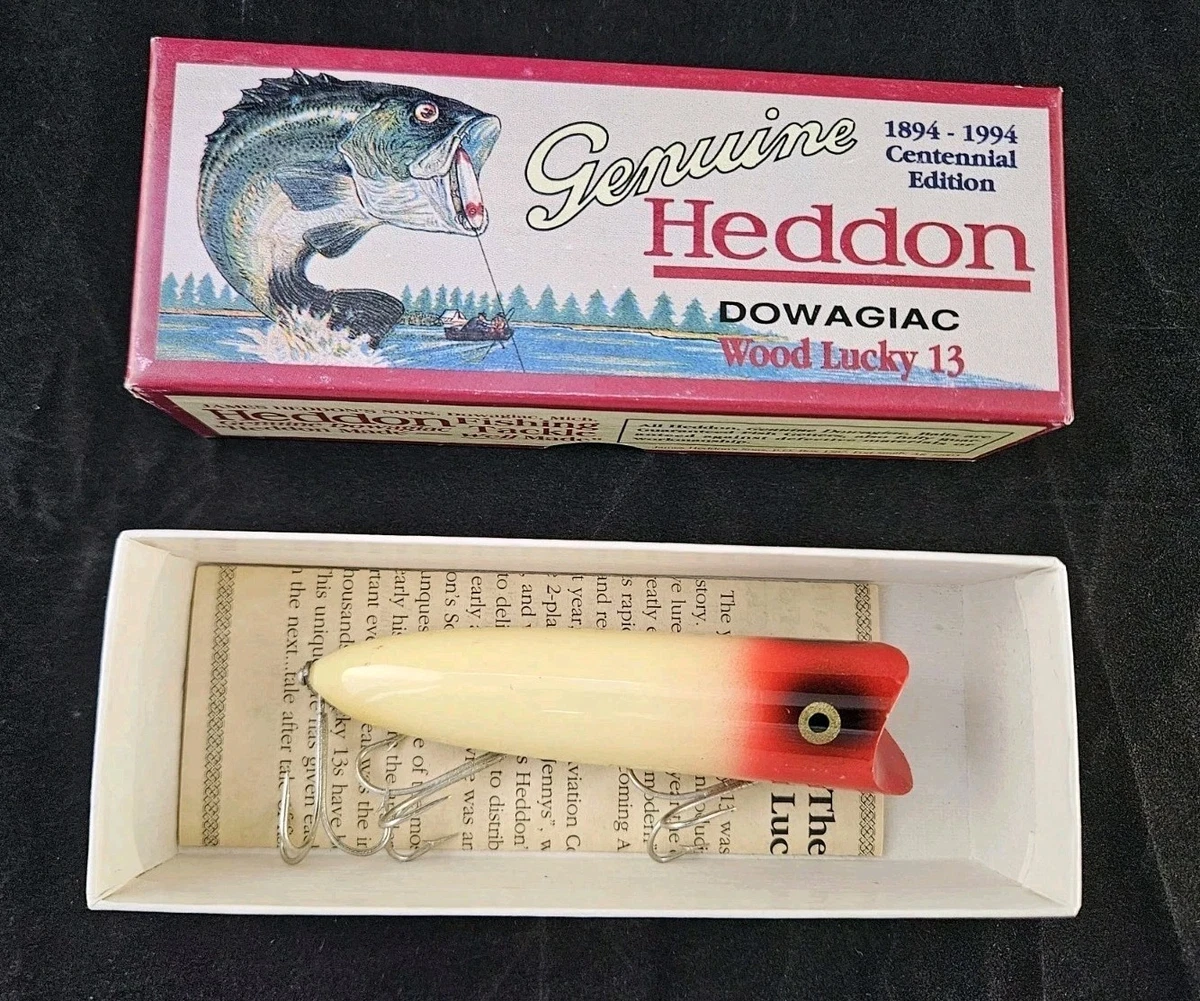 Heddon Wooden Vintage Fishing Lures Box Insert Included for sale