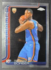 2025 Topps Chrome Sapphire Thomas Sorber #265 RC Thunder