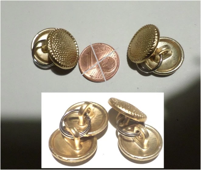 goldf. Manschettenknöpfe für General - Uniform -Hemdbluse NVA Stasi Grenztruppen - Bild 2 von 2