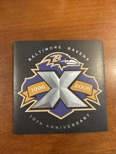 Baltimore Ravens 10th Anniversary Patch Season Ticket Holder Gift
