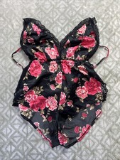 Pijama Forever 21 Mameluco Mujer Grande Floral Encaje Correas Ajustables