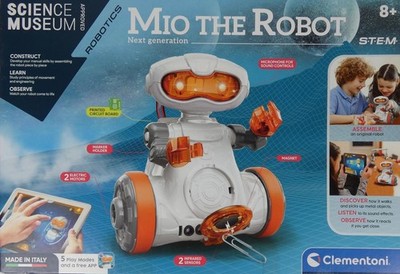 Clementoni Mio Der Roboter pädagogisches MINT-Spielzeug 8+ Wissenschaftsmuseum - NEU & VERSIEGELT
